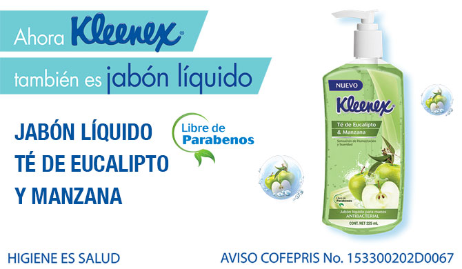 JABON KLEENEX LIQUIDO MANZANA